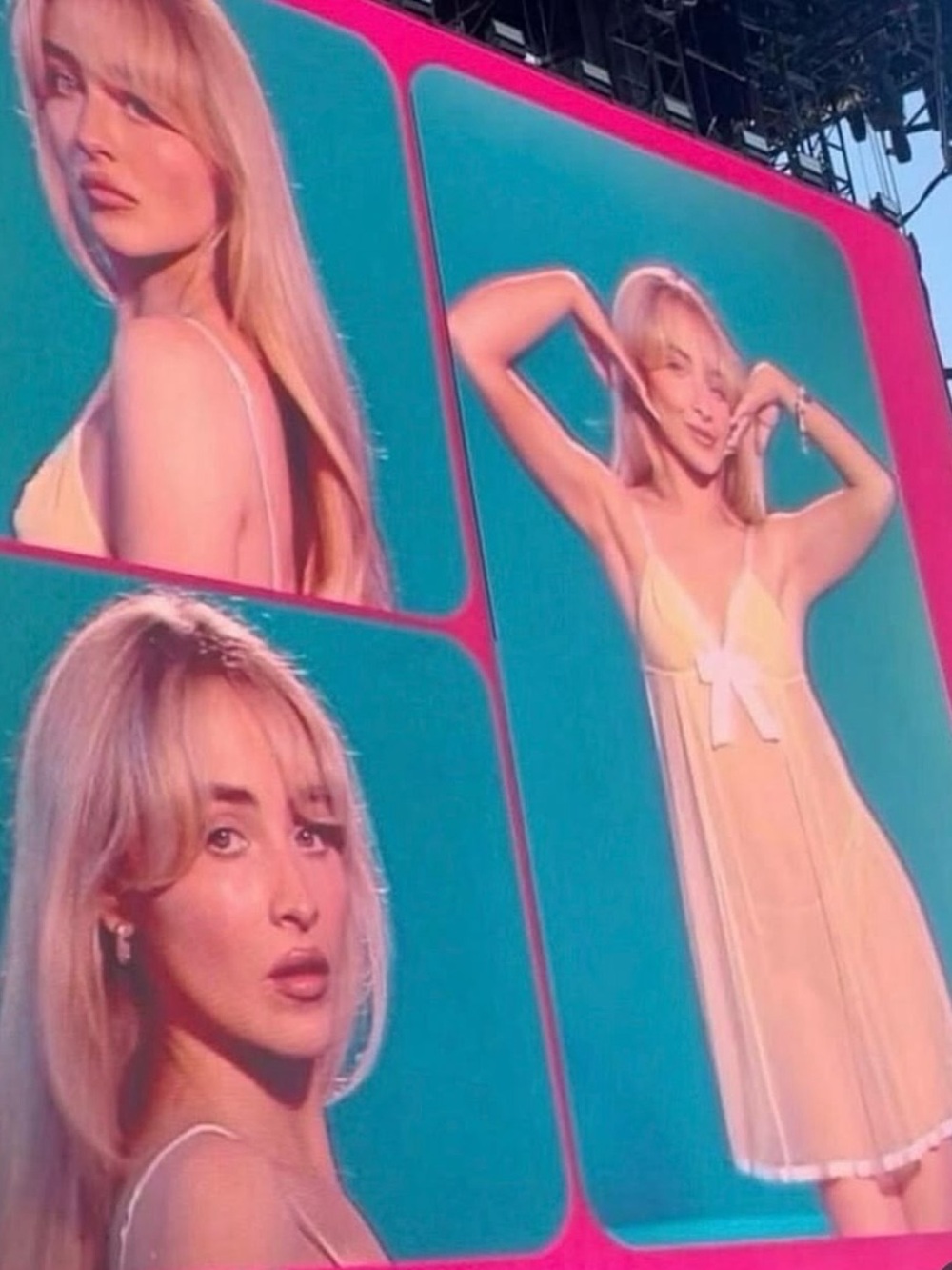 ASO Sabrina Carpenter Vintage Victoria’s Secret Angels Yellow Babydoll Chemise M - Picture 3 of 12